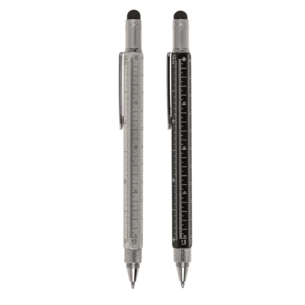Stylo à bille, multi-outil, 6 en 1, 15 x 1,5 cm,