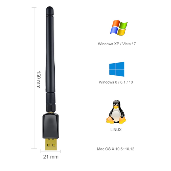 Adaptateur Wi-Fi Mini Antenne USB