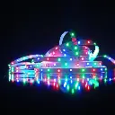 Ruban led RGB de 5 mètres avec alimentation et tél