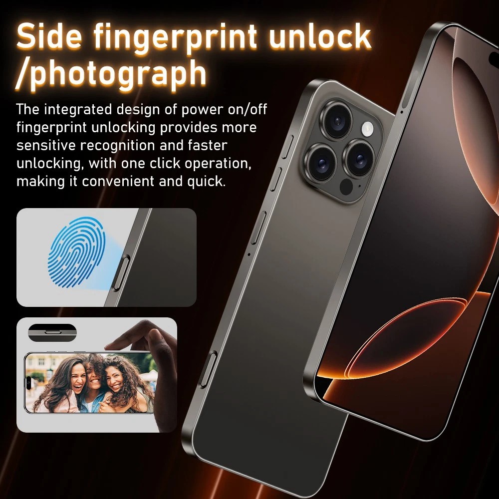 2025 G16 Pro Max 5G Unlocked Smartphone Android 15 6+128GB Dual SIM Mobile Phone