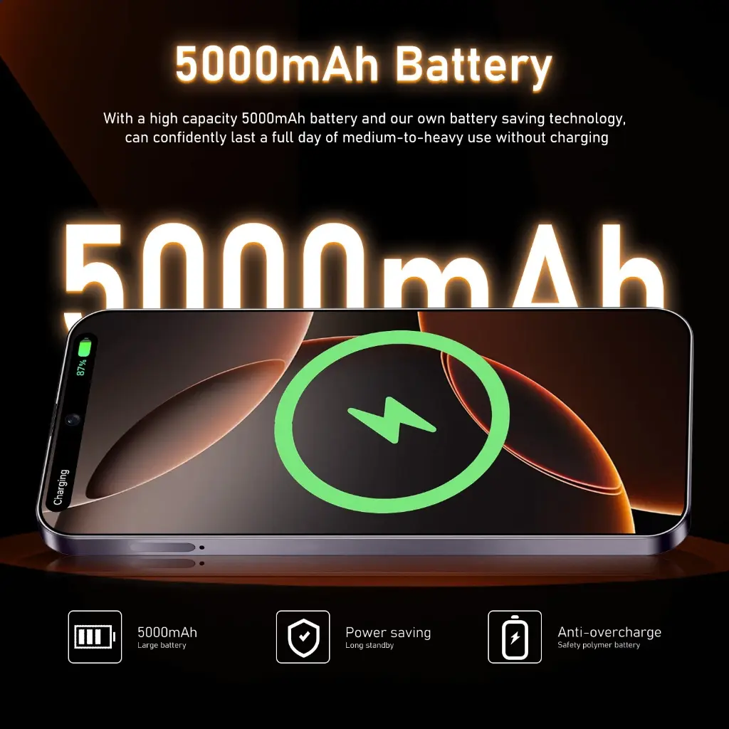 2025 G16 Pro Max 5G Unlocked Smartphone Android 15 6+128GB Dual SIM Mobile Phone