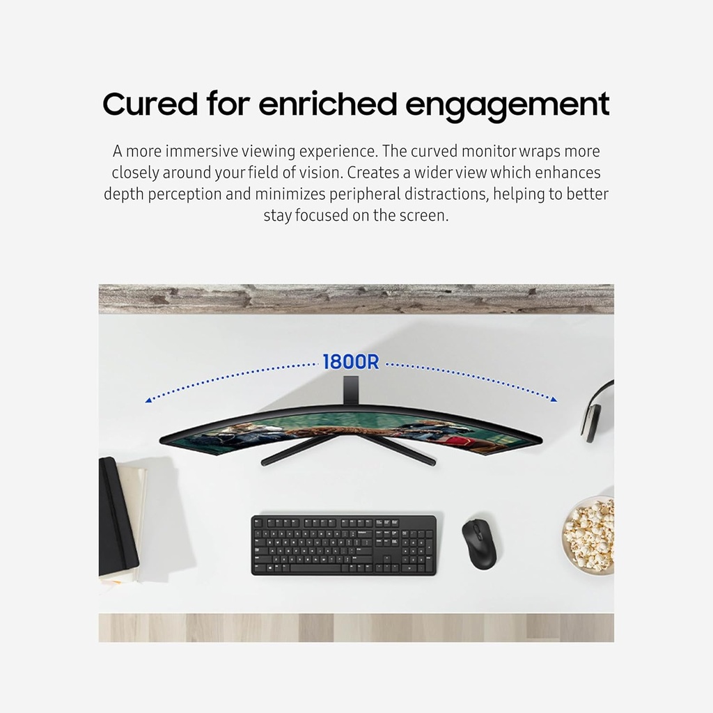 Samsung 24 "Essential S3 curved FHD 100Hz