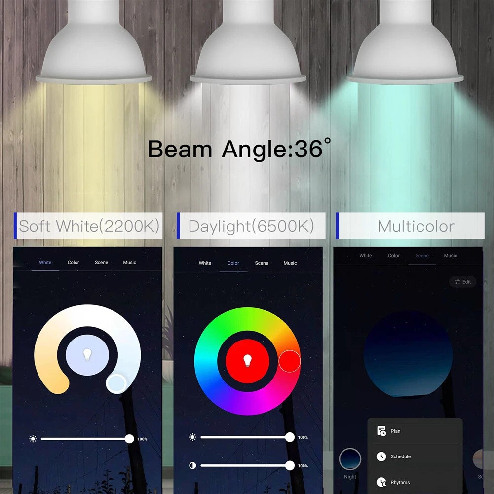  Ampoules intelligentes MOES ZigBee GU10 LED – RGB