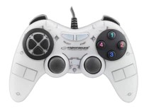 manette de jeu pc usb fighter blanche