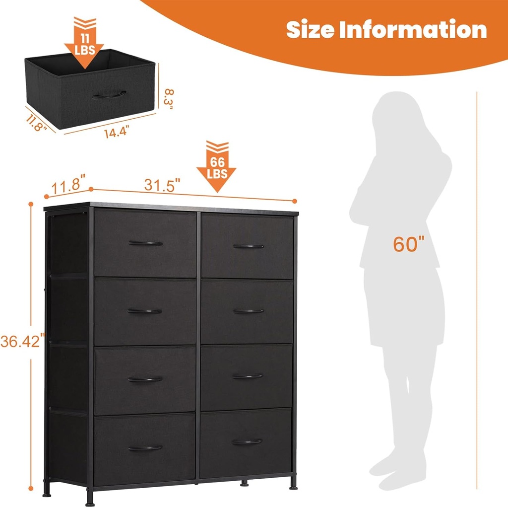 Commode 8 tiroirs