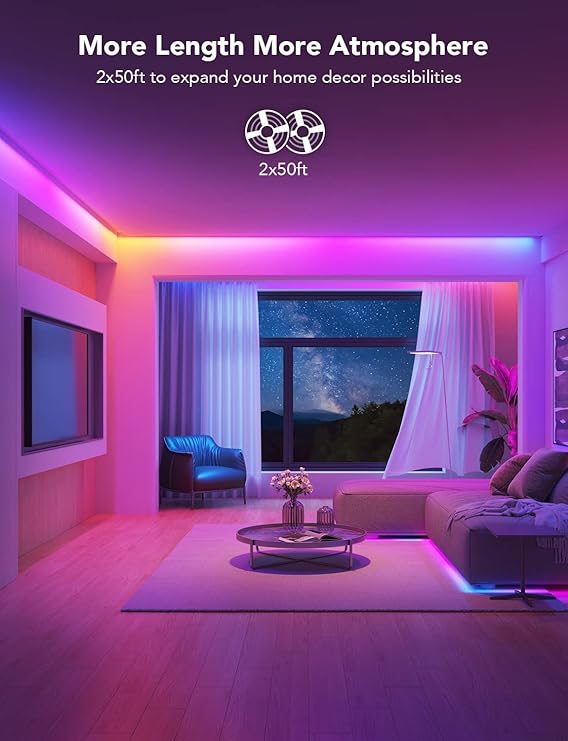Bande LED RGB connecté GOOVE (2x15m)