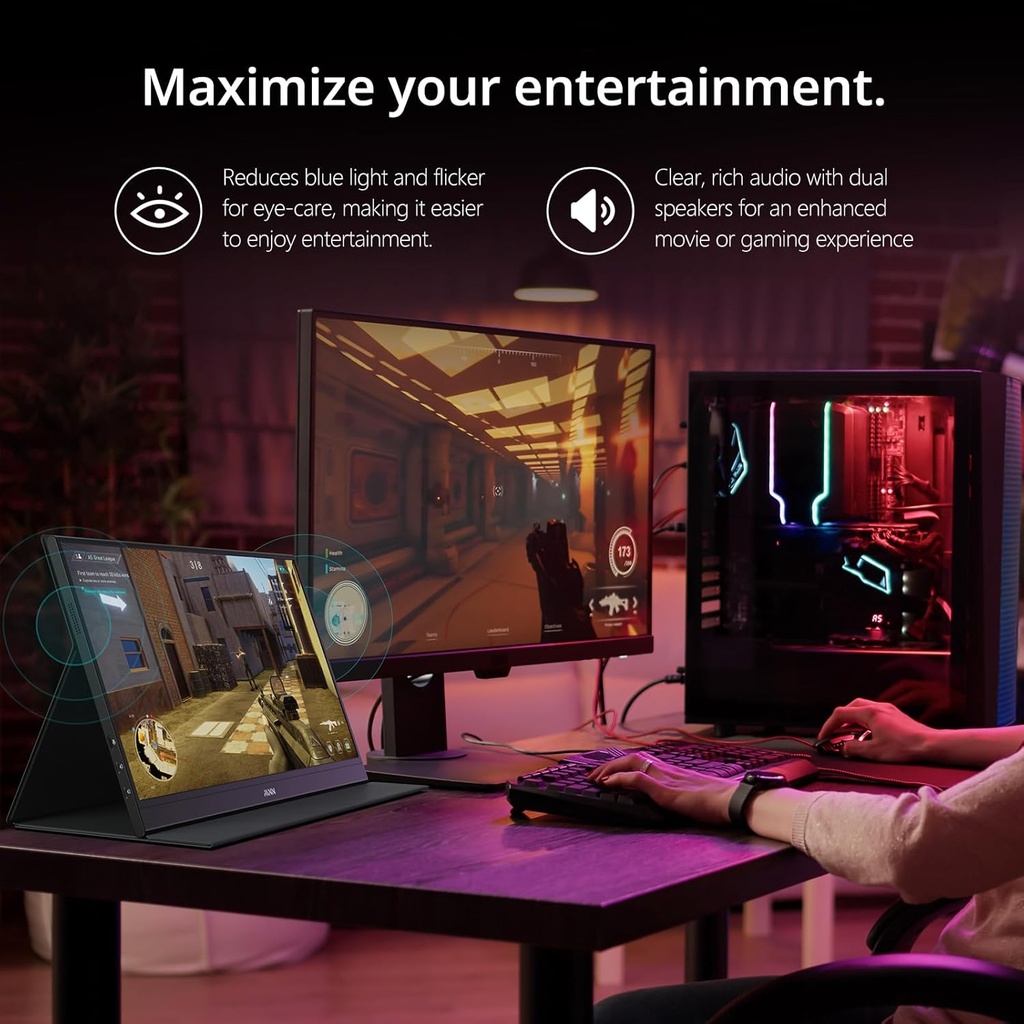 Moniteur Portable 15,6" FHD 1080P USBC