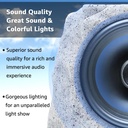 Speakers Rocher resistant à l'eau (2pcs) RGB Solaire