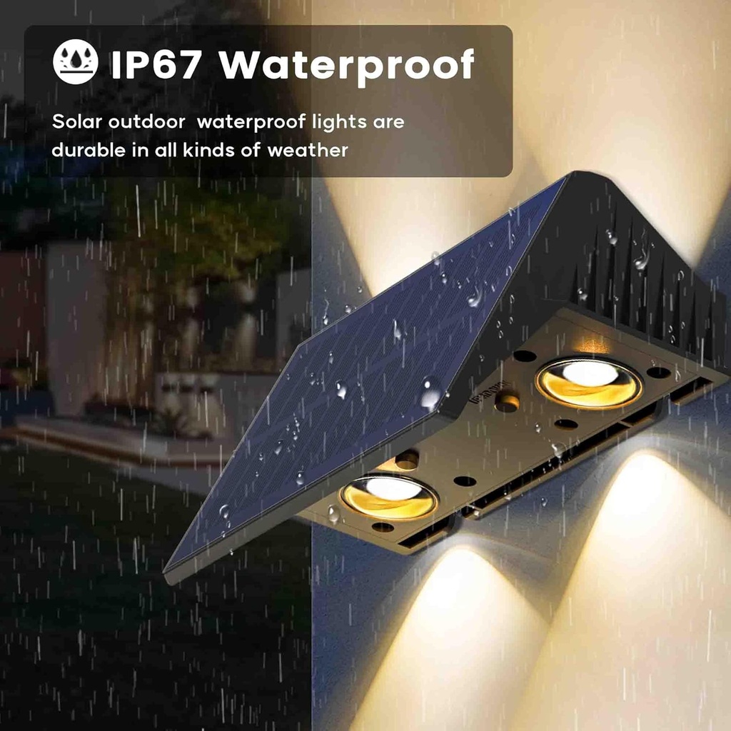 Pack de 2 Lampe Solaire SATURN UP&DOWN 100LM IP67