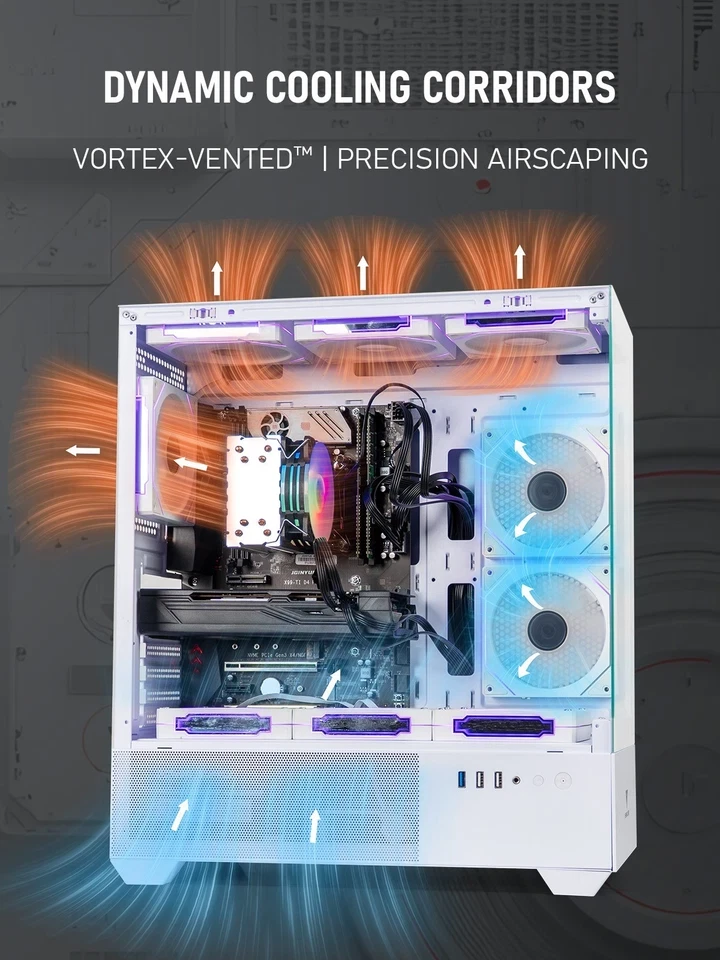PC Gaming I7 E5 2.80Ghz 1GB GPU 8GB Ram SSD128