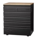 HUSKY Rangement de outils de garage en acier soudé robuste en 3 pce, couleur noire (162.56 L x 203.2 H x 60.96cm P)