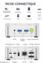 Mini PC GMKtec G10 Ryzen 5 3500U – 16 Go RAM, SSD 256 Go