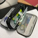 Trousse crayons double extensible noir Maaleo