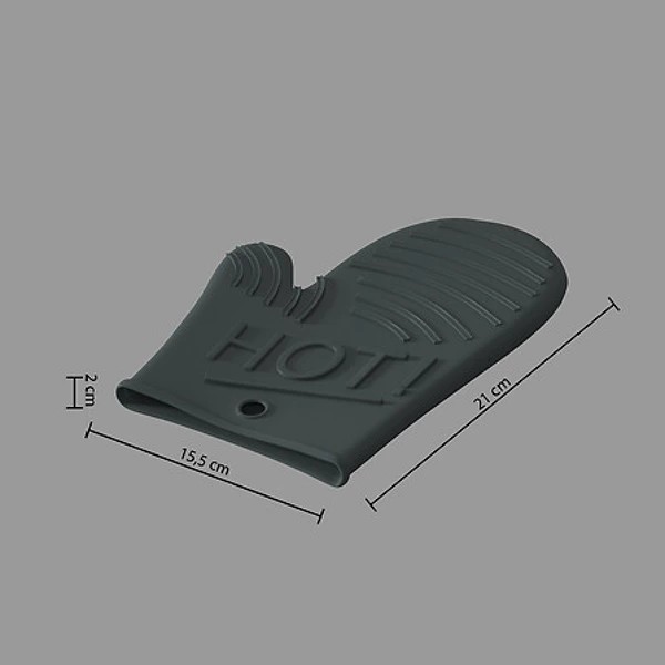gant cuisine silicone assorti, 2-fois assorti, cou