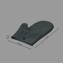 gant cuisine silicone assorti, 2-fois assorti, cou