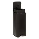 poubelle car metal 30l nr delta, noir