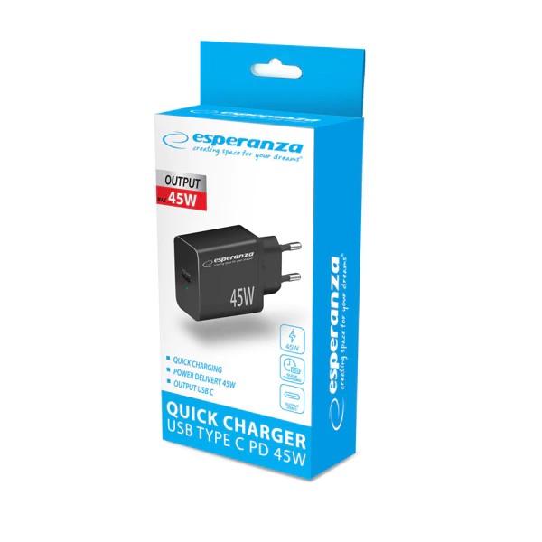 Chargeur mural USB-C PD 45 W