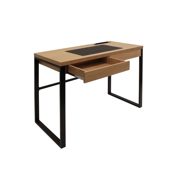 Bureau en bois et métal