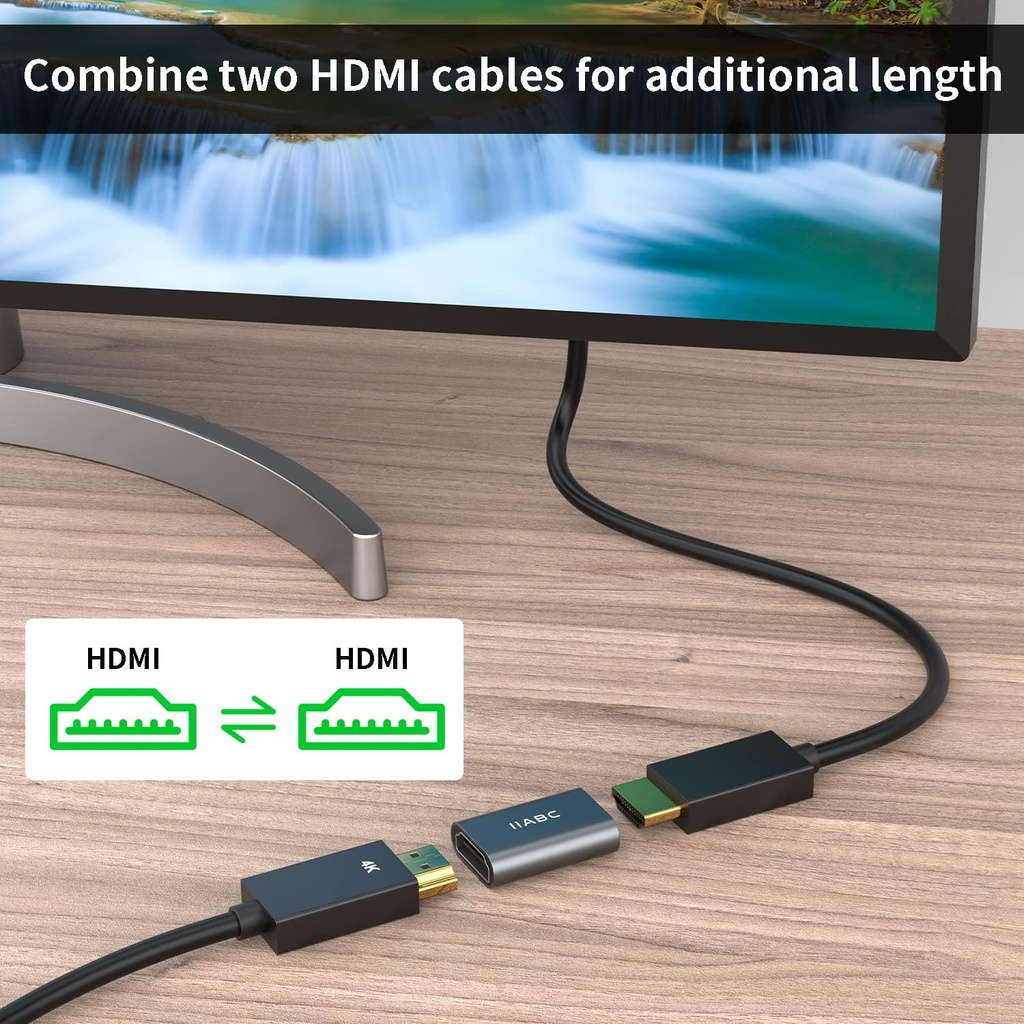 Adaptateur HDMI Femelle/Femelle 4K 60Hz – Lot de 3 Aluminium