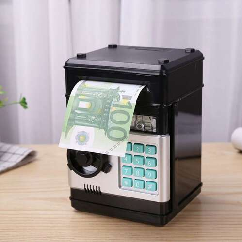 Piggy banque - coffre-fort/distributeur électron 23545 