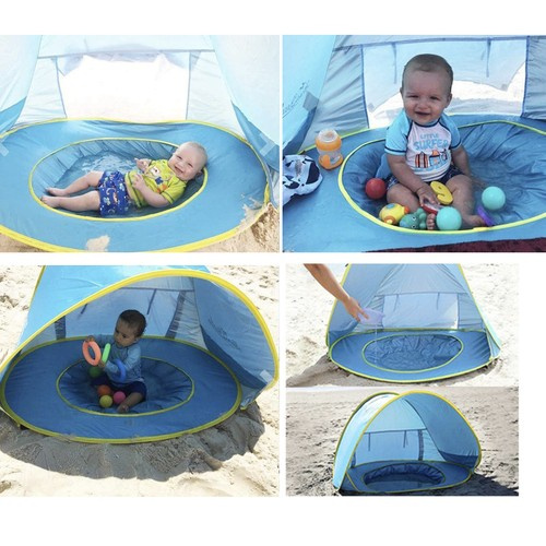 Tente de plage avec piscine 21204 