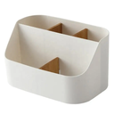 Boite rangement, séparations amovibles en bambou. L19,2x l17,5 xH10,2 cm