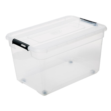 Boite de rangement 52l solutions + , transparent 