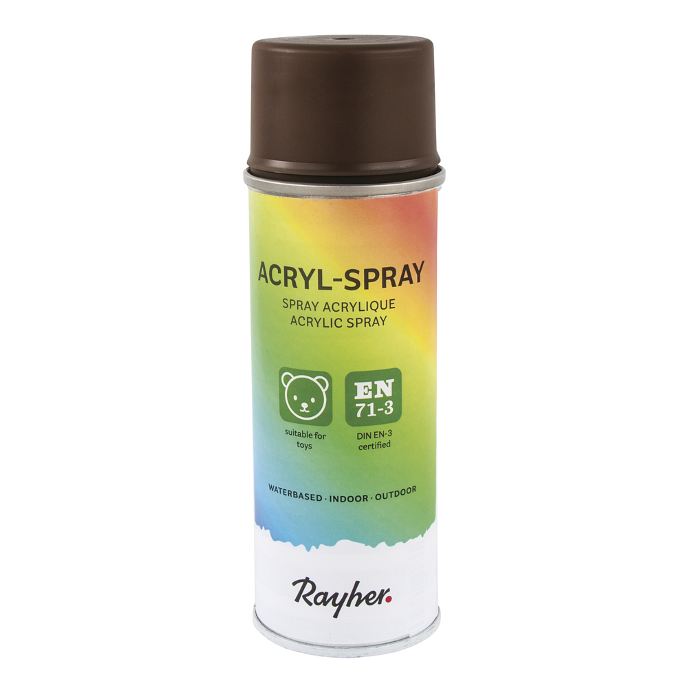 Acrylic, dark brown spray, 200 ml
