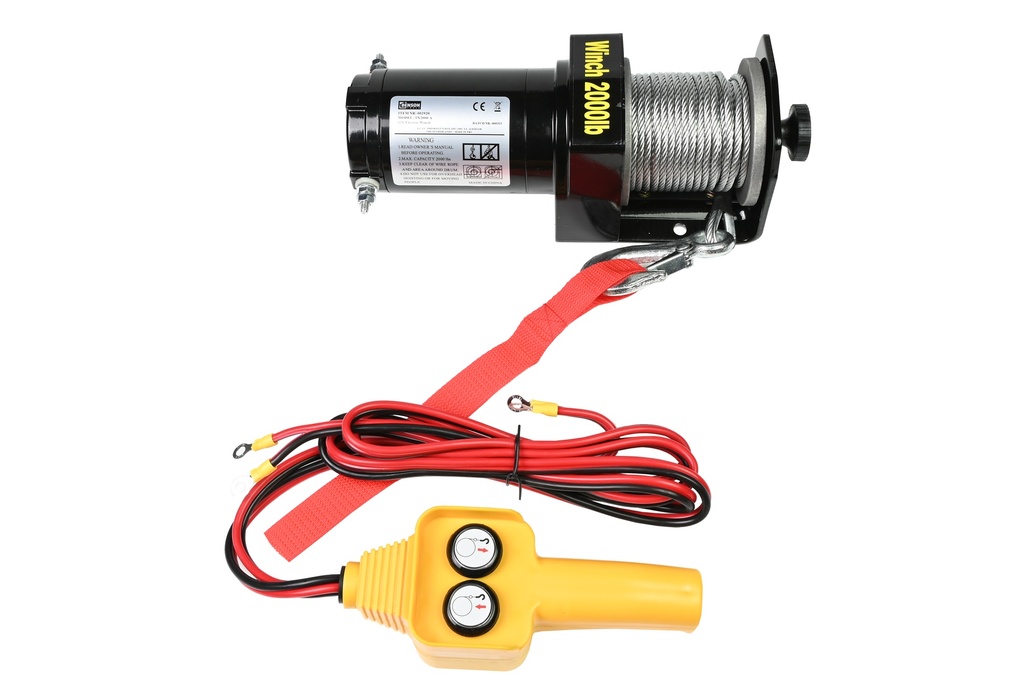 12V 2000 lbs electrical winch bumper