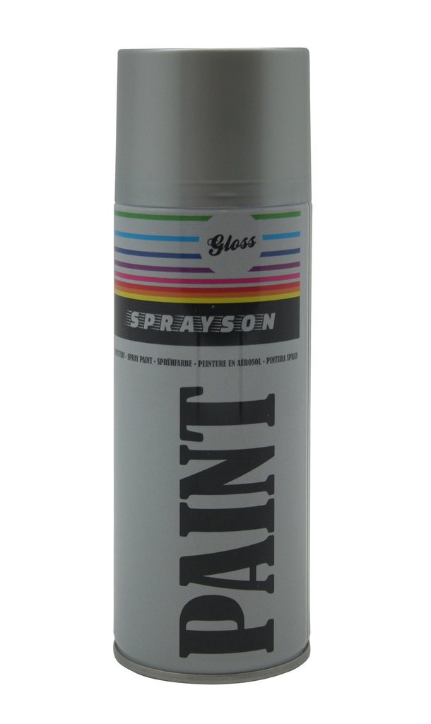 Bombe aérosol 400 ml argent Sprayson