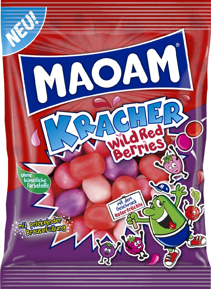 Maoam Kracher with Red Berr. 200g sachet
