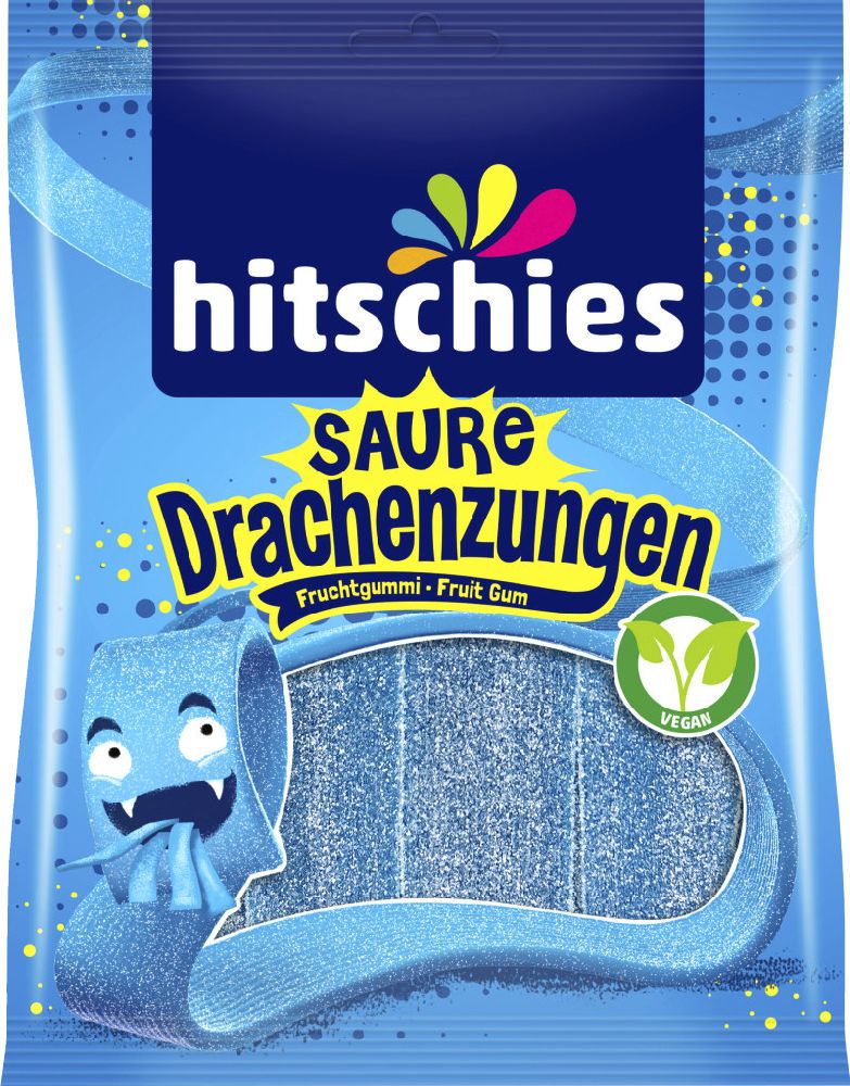 Hitschies blue dragon tongue 125g bag