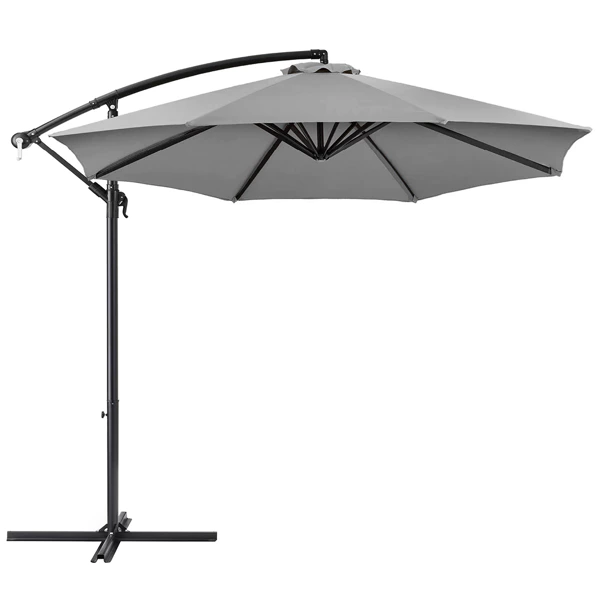 Parasol hanging 2.8 m, gray