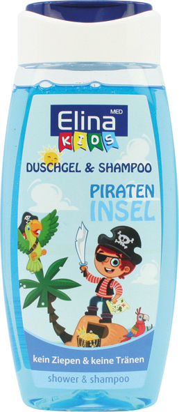 Gel douche Elina Kids 2en1 Pirate Island 250ml