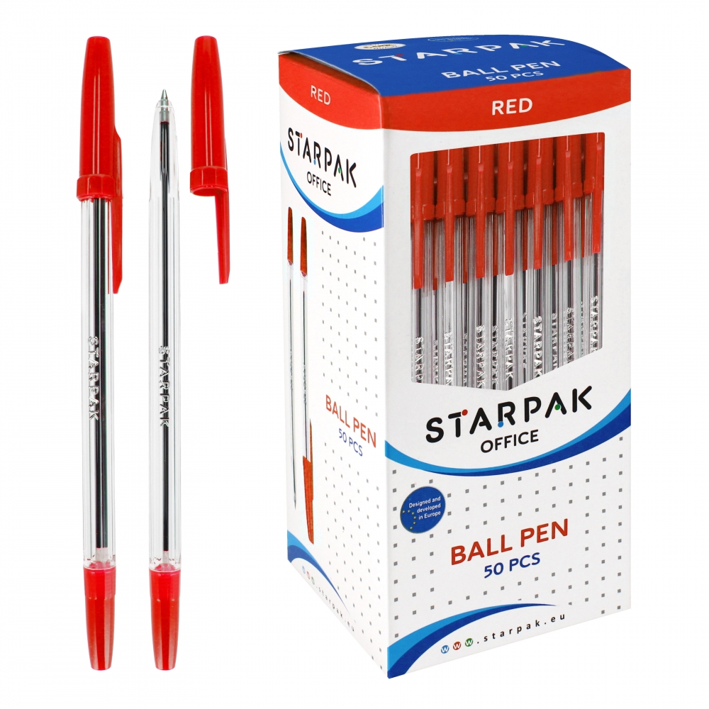 50 Stylo ferme rouge Starpak 