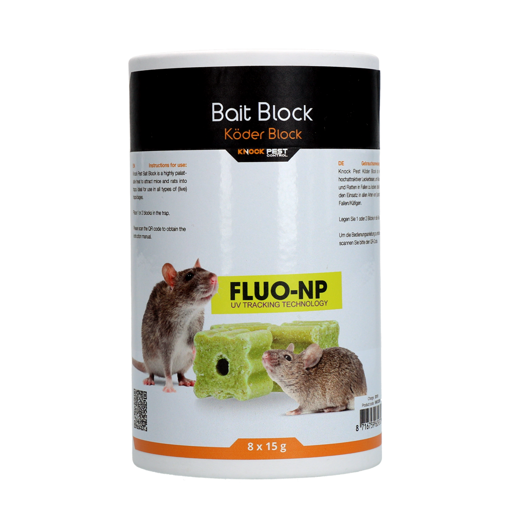 Knock Off Lure Block for Rat Mouse Fluo-N