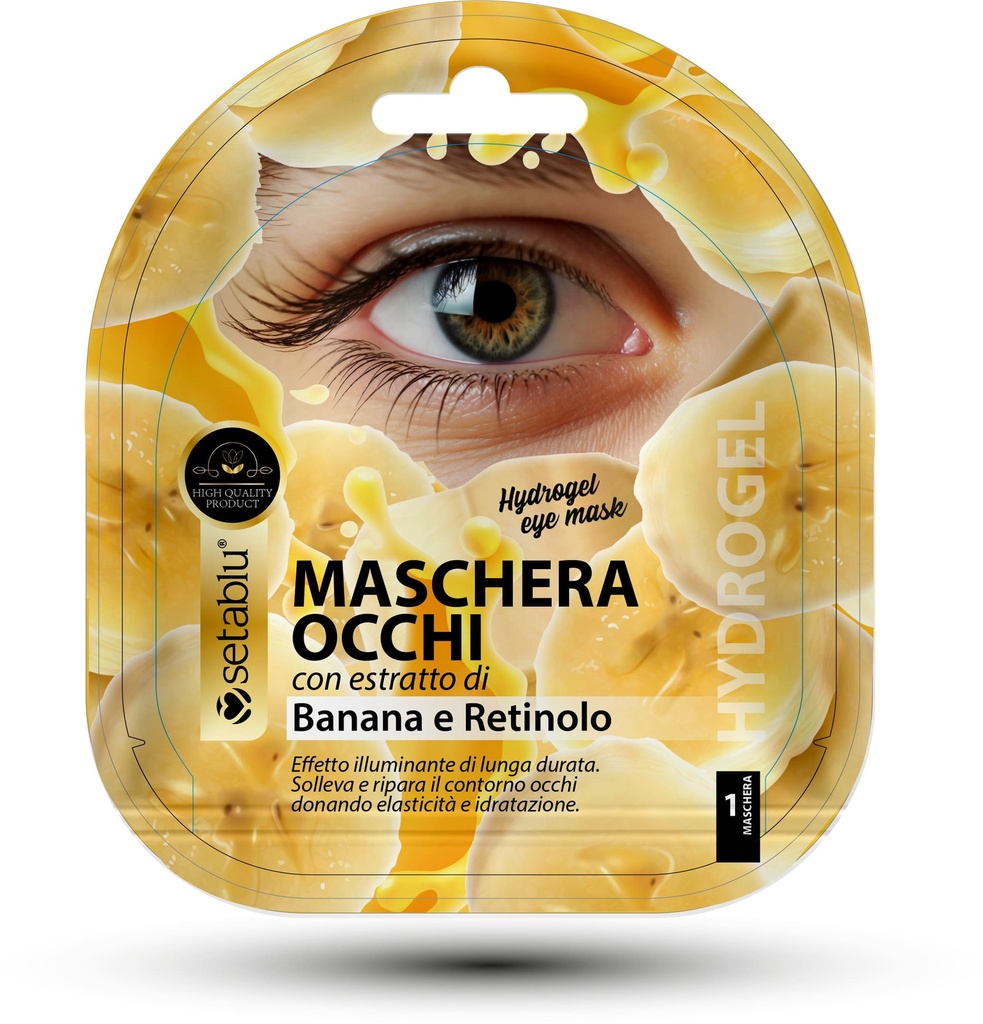 Hydrogel mask for banana eyes