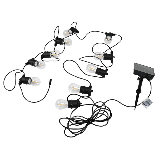 LED LED light 8 m solar IP44 10 pieces