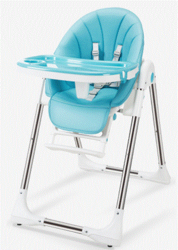 Blue baby high chair