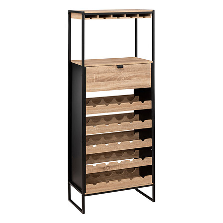 Bar cabinet x25 bottles Aliaj black SHELF
