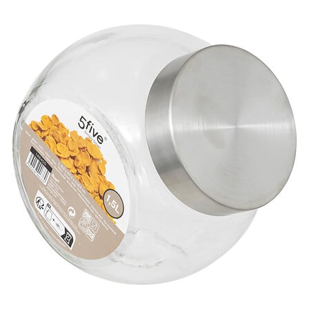 Glass and stainless steel 1.5L