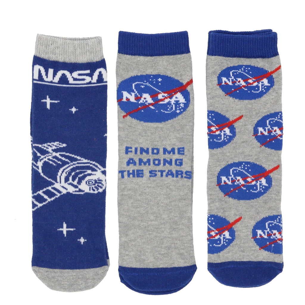 Pack of 3 pairs of Nasa socks - Blue
