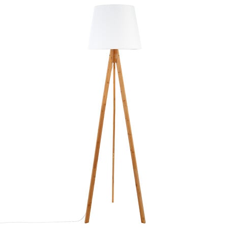 Lampadaire trepied bahi blanche H160