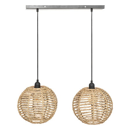 Suspension x2 jonc rana naturel l50, beige