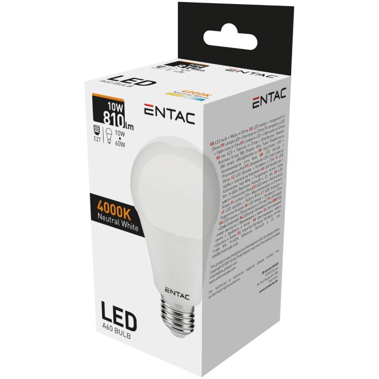 Ampoule LED Entac GL 10 W E27 4000 K, 1 pièce