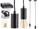 [61698 ZEN06  ] Black steel pendant lamp