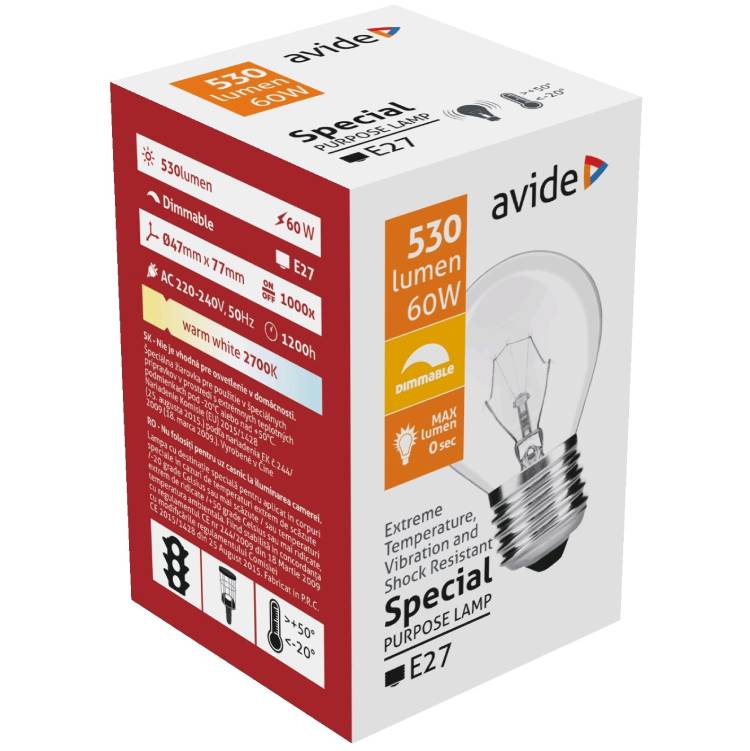 Ampoule Avide Special 60W E27 1pc