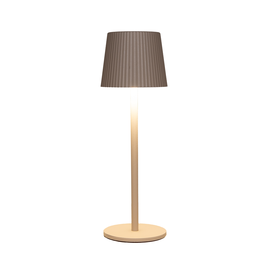 Lampe LED nervurée 9x27,5cm tactile rechargeable 