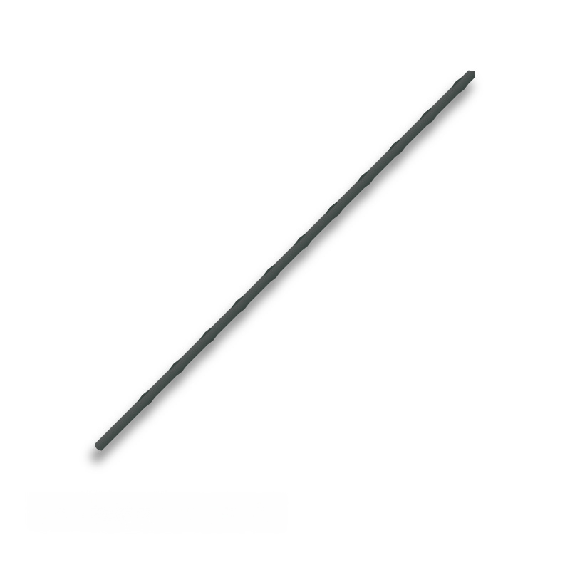 Black steel tutor 0.8x90cm, laminated
