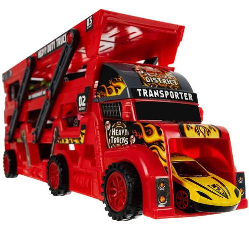 Camion transporteur avec 6 voitures
